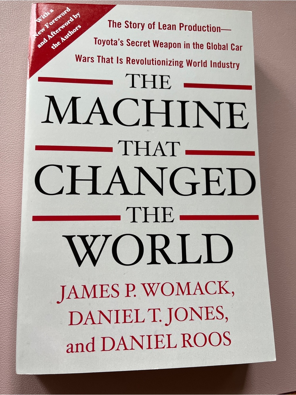 The Machine That Changed The World James P. Womack Paperback Toyota Lean Book